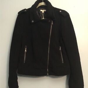 Max Studio Black Teddy Jacket